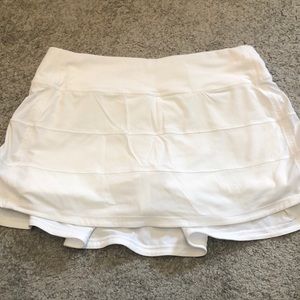 White Lululemon Tennis Skirt